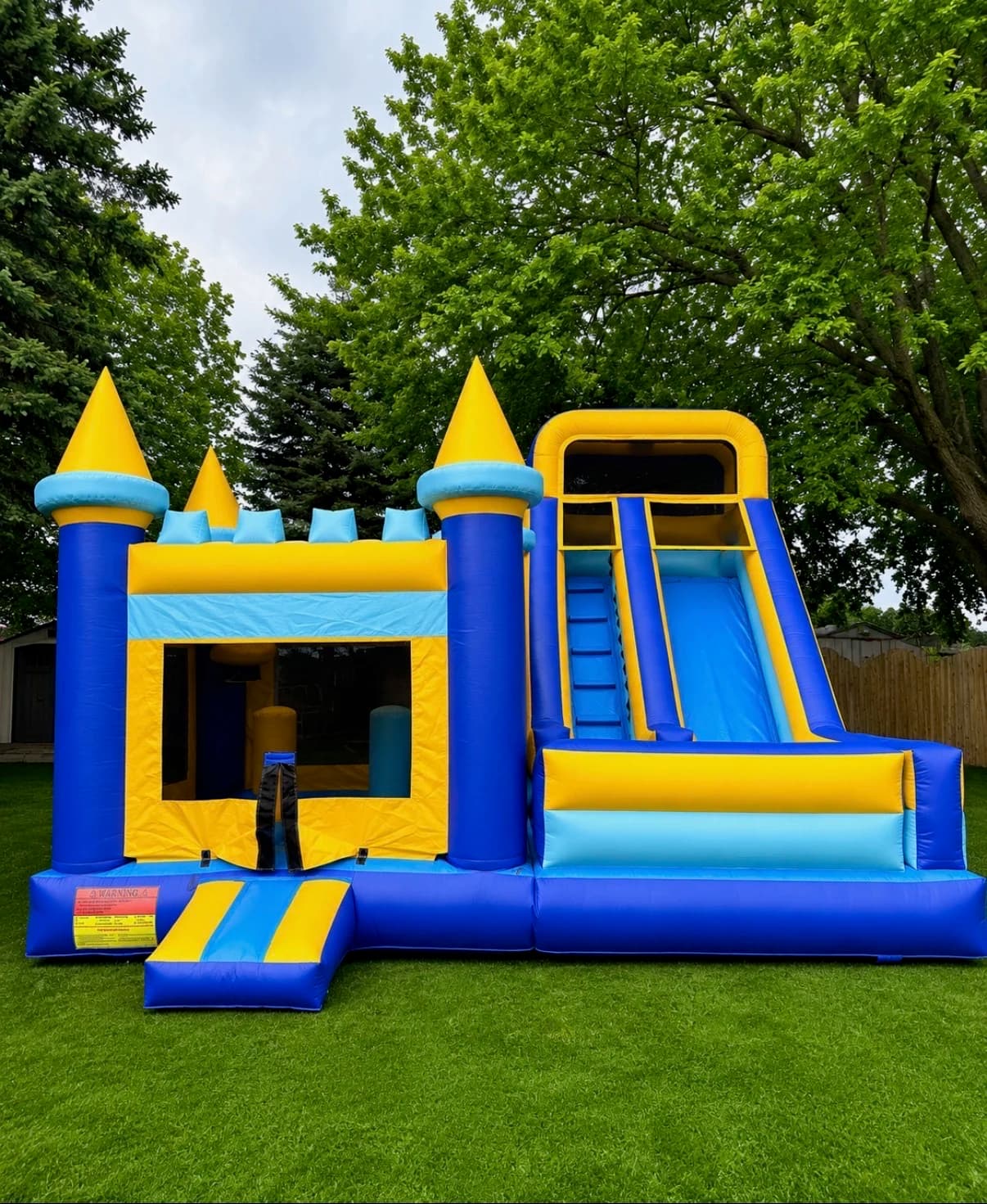 Blue Bay — slide combo, 22′L × 20′W × 16′H