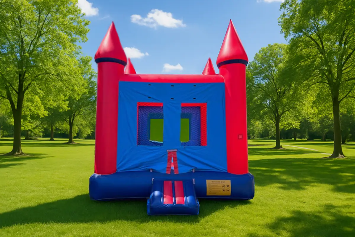 Red Rocket — bouncy castle, 12′W × 12′L × 14′H